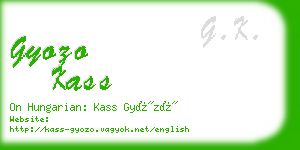 gyozo kass business card